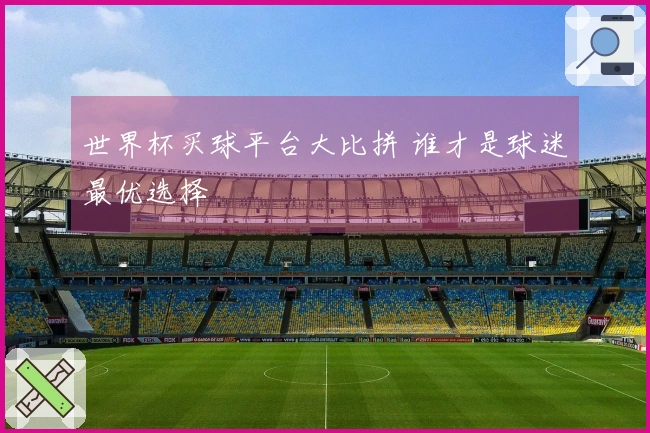 世界杯买球平台大比拼 谁才是球迷最优选择