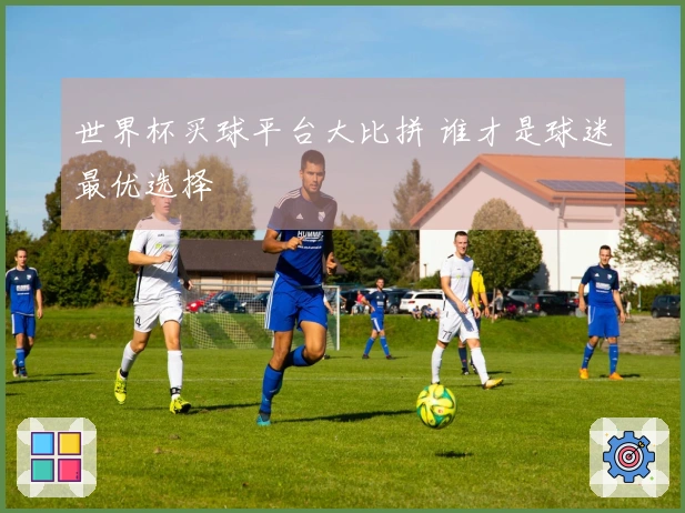 世界杯买球平台大比拼 谁才是球迷最优选择
